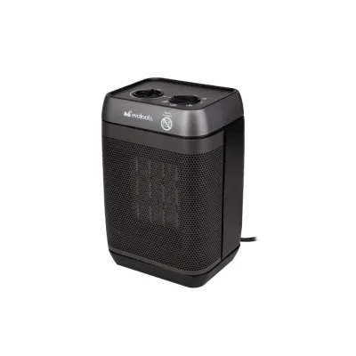 Aeroterma Electrica 1500W Rotire 90° Cu Rezistenta Ceramica, 110 m³/h, 3 trepte, Evotools 681915