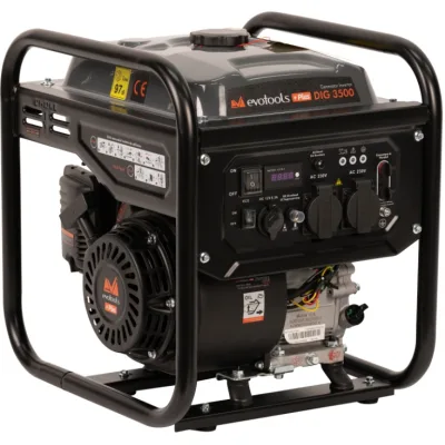 Generator de curent Invertor 3500W, silentios, 4 timpi, 3 ani garantie, Evotools Plus 683429