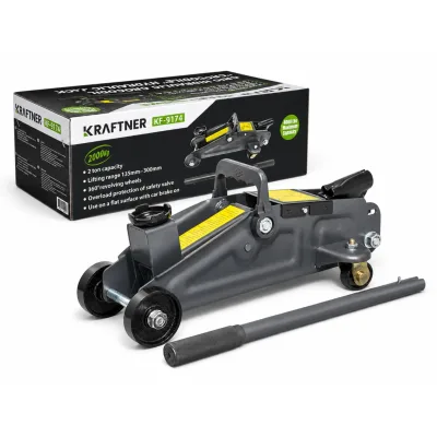 Cric hidraulic 2t tone, tip crocodil 135-300mm, roti transport viratoare KRAFTNER KF-4927
