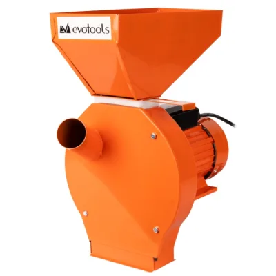 Moara Electrica pentru Cereale si Stuleti de Porumb 1100W, 240kg/h, 2850rpm, Evotools 684375 