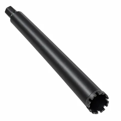 Carota diamantata segmentata 51 x 400 mm, segmente cu cobalt sudate laser, filet 1-1/4 UNC, pentru beton armat si zidarie, KRAFTNER KF-9082