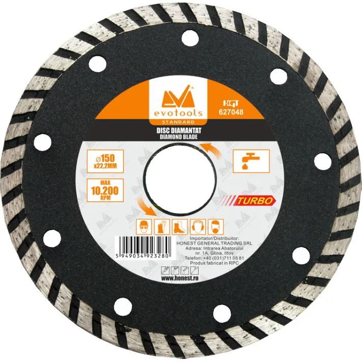 Disc Diamantat Turbo 230 mm, 1.8 mm grosime