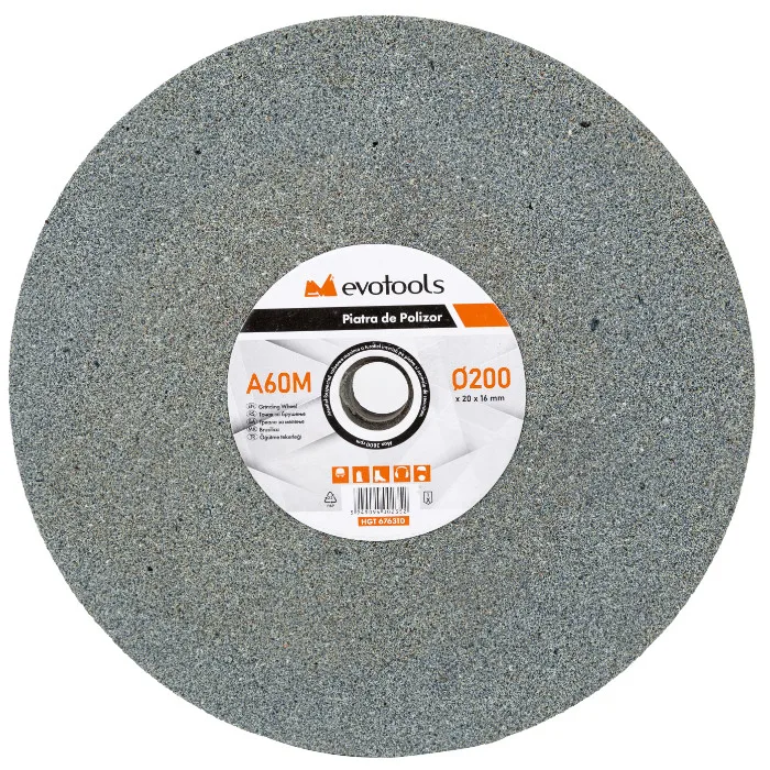 Disc Piatra de Polizor Gri 200x 20 x 16; granulatie 60