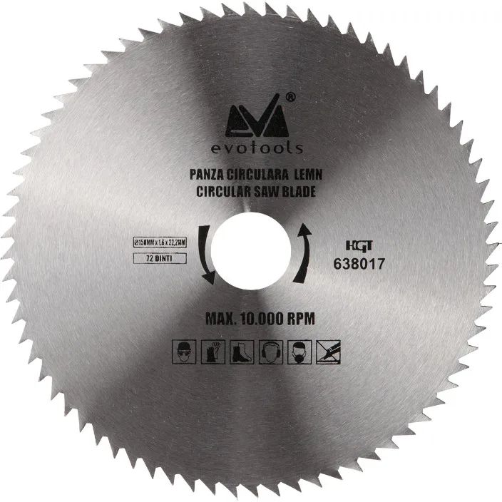 Panza Circulara Lemn 115 mm, 56 dinti Evotools 638015