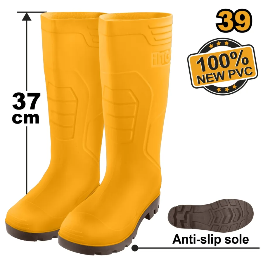 Cizme de Cauciuc 45 INGCO SSH092L.45 – Protectie fiabila in medii umede si dificile