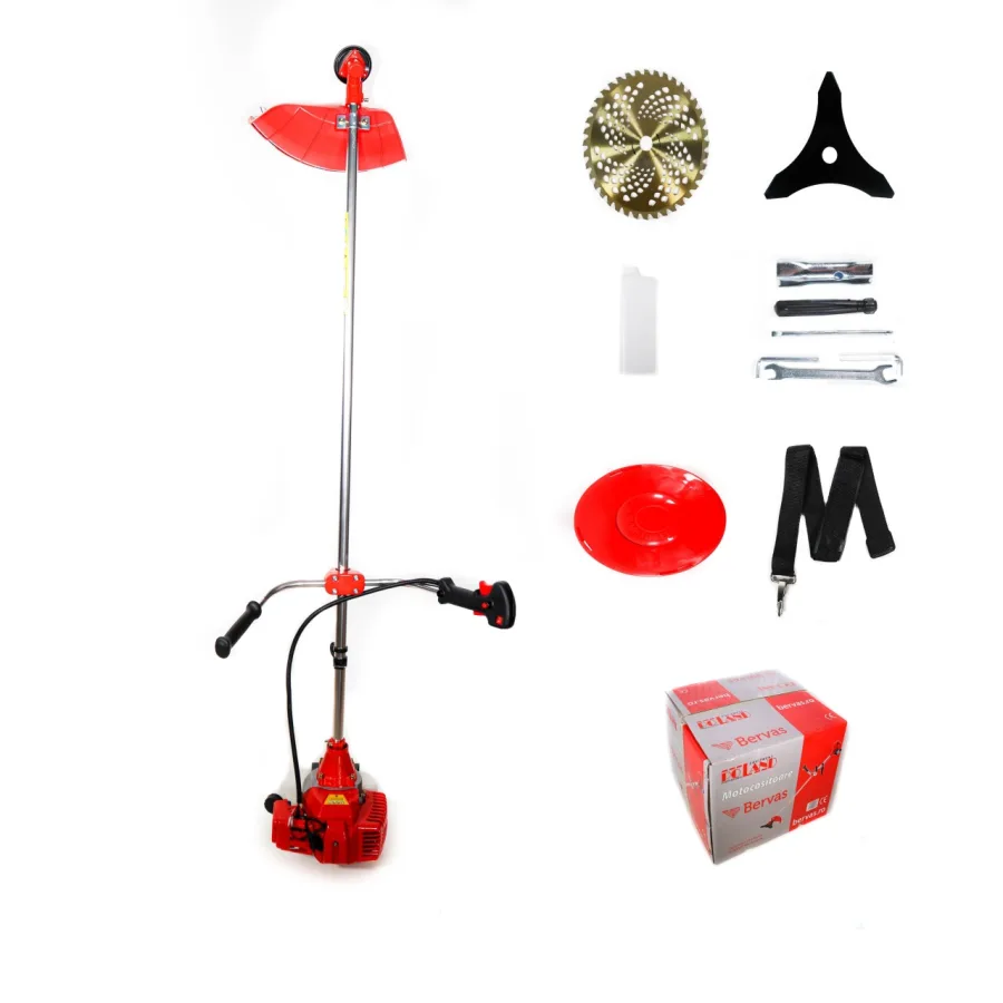 *MEGA* Motocoasa 7.5cp motor benzina 2T timpi, 9000rpm, accesorii incluse, Easy Start, PROFESIONAL POLAND X5600