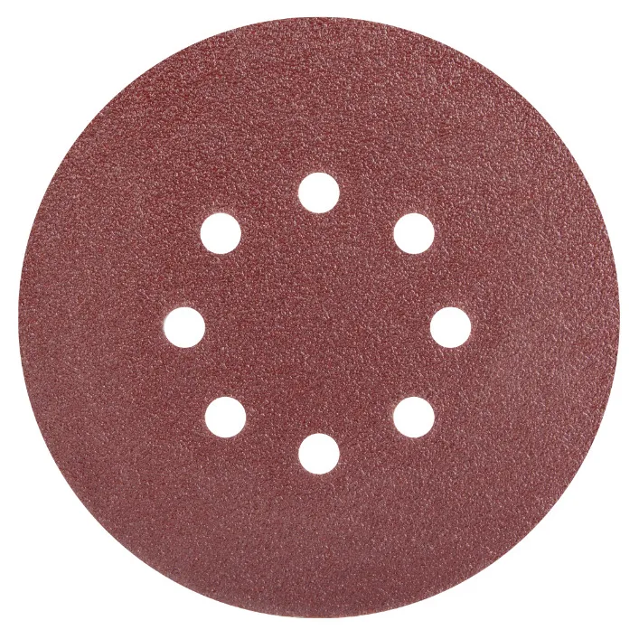 x5 Disc Abraziv Prindere Arici Cu Gauri, 125 mm, 80 granulatie, Evotools 680634