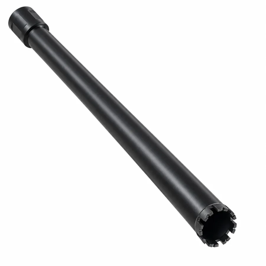 Carota diamantata segmentata 32 x 400 mm, segmente cu cobalt sudate laser, filet 1-1/4 UNC, pentru beton armat si zidarie, KRAFTNER KF-6138