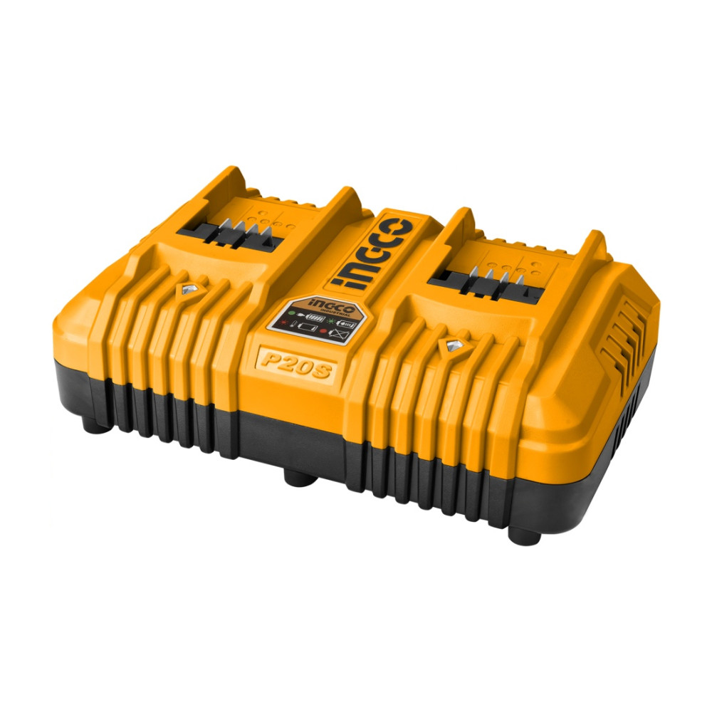 Incarcator Dublu 20V 4Ah P20S Ingco FCLI2034E