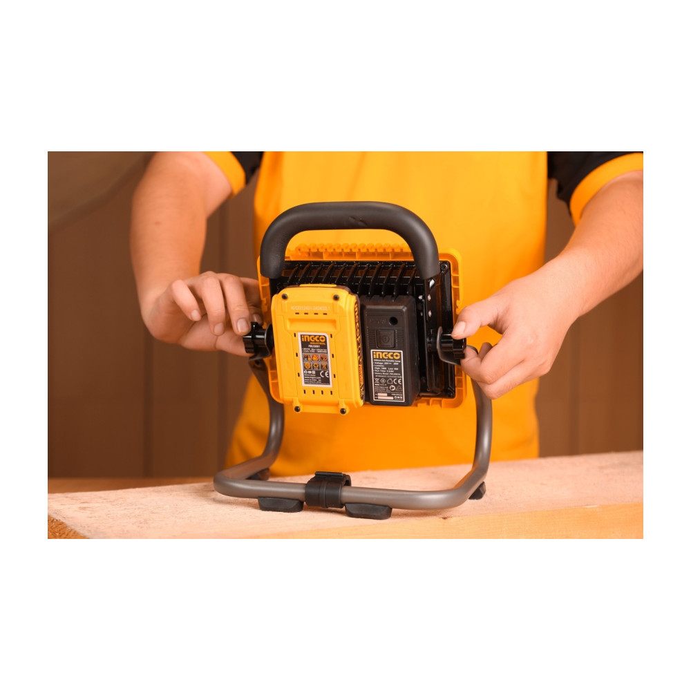 Lampa Proiector LED 20W 1800 Lumeni 20V - fara acumulator Ingco CWLI2025 — imaginea 9