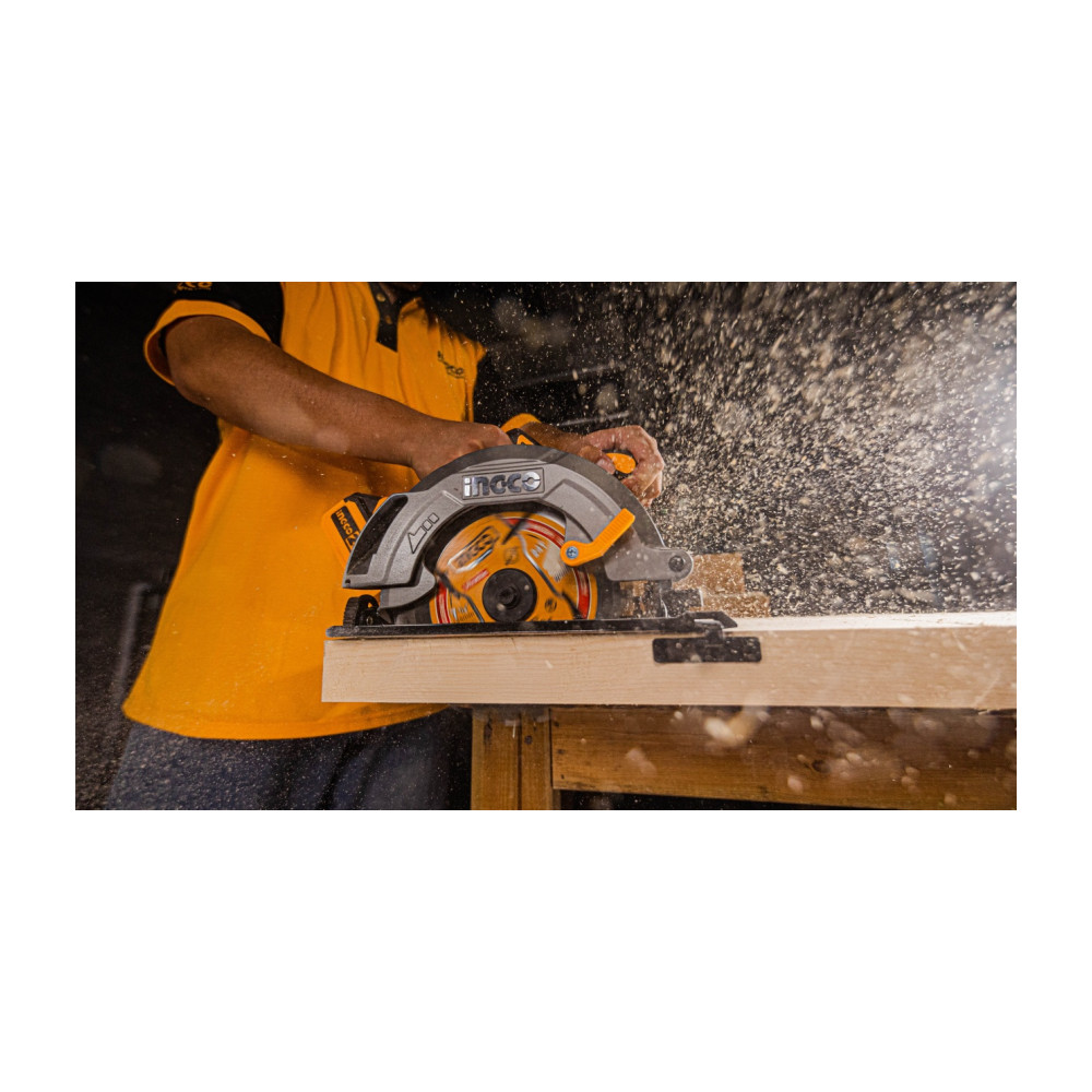 Fierastrau Circular 185mm, 4800rpm, brushless, 20V, fara acumulator Ingco CSLI1851 — imaginea 10