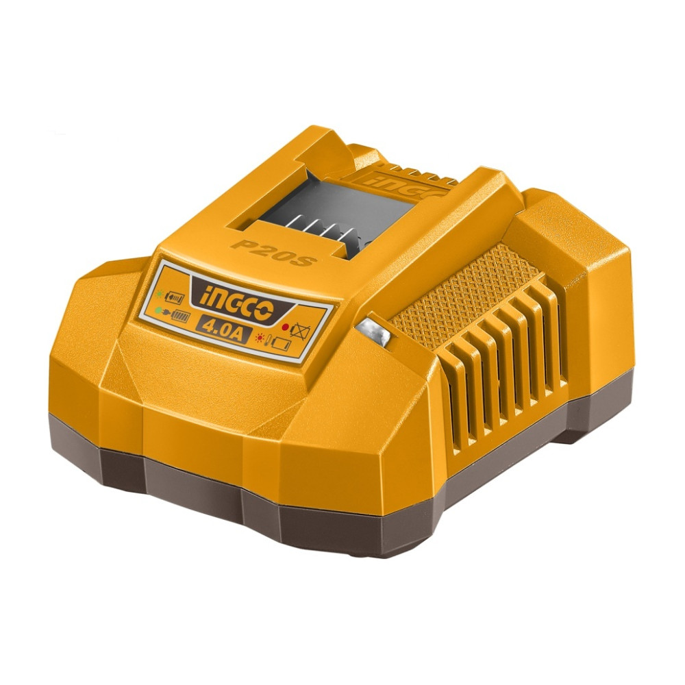 Incarcator baterie 20V 4Ah - acumulator P20S, Ingco FCLI20411E