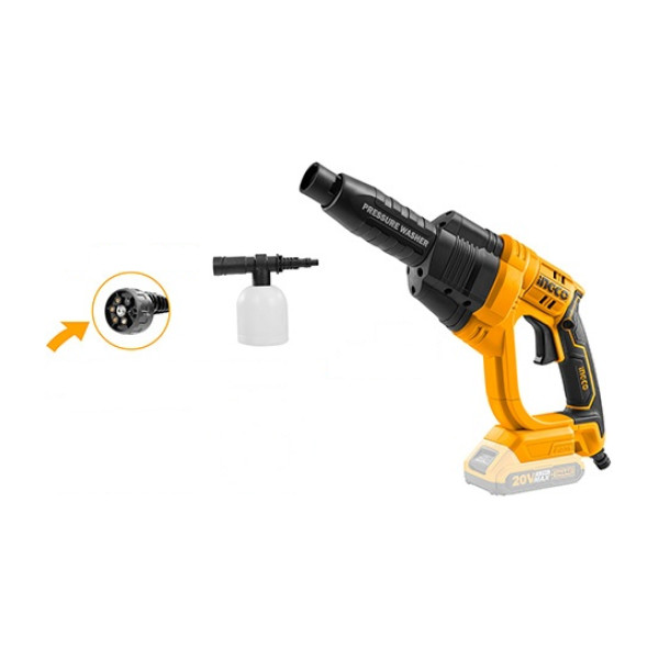 Aparat Spalat Apa cu presiune turbojet 24.8 bar 20A - fara acumulator Ingco CPWLI2008