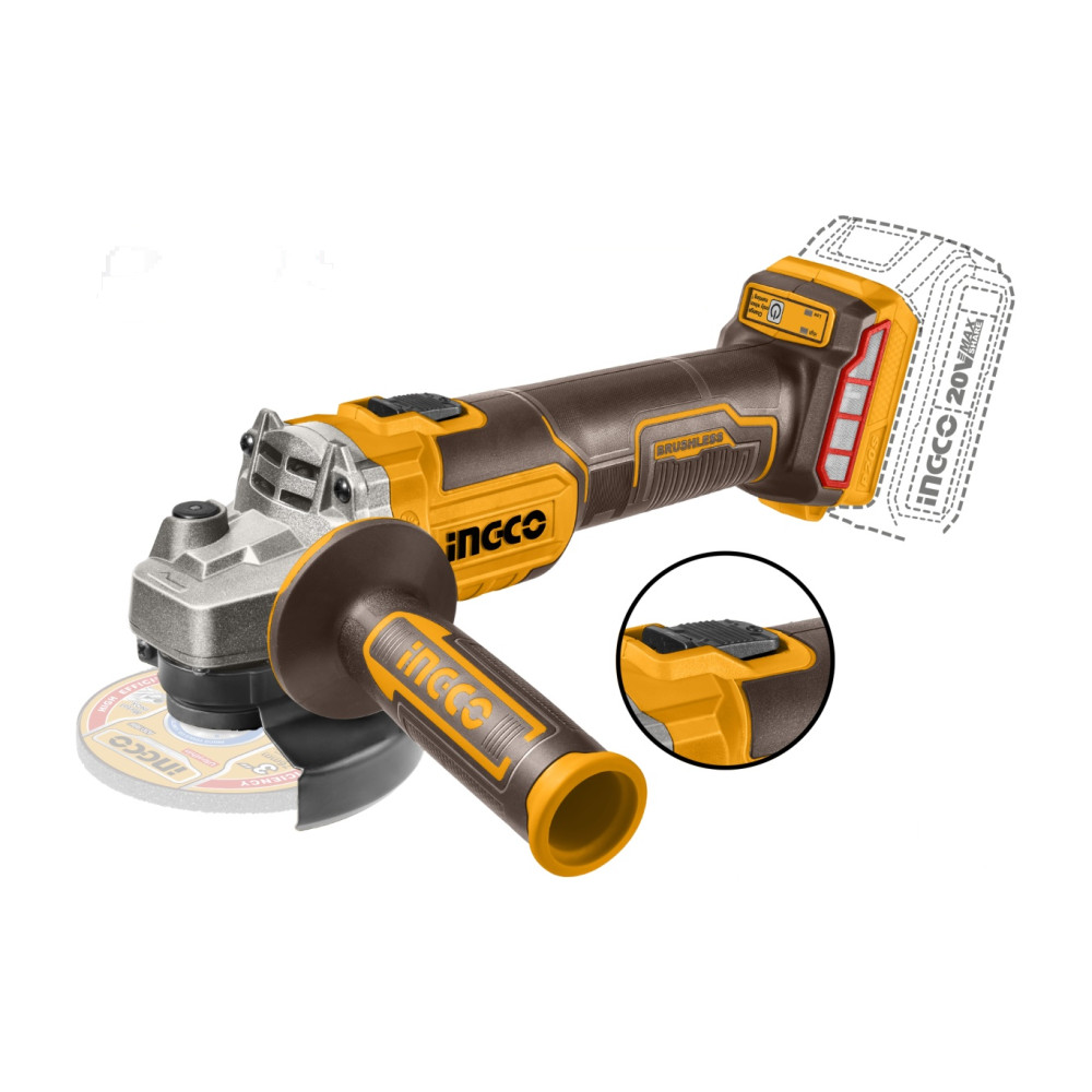 Flex Polizor unghiular 125mm motor Brushless fara acumulator Ingco CAGLI201258