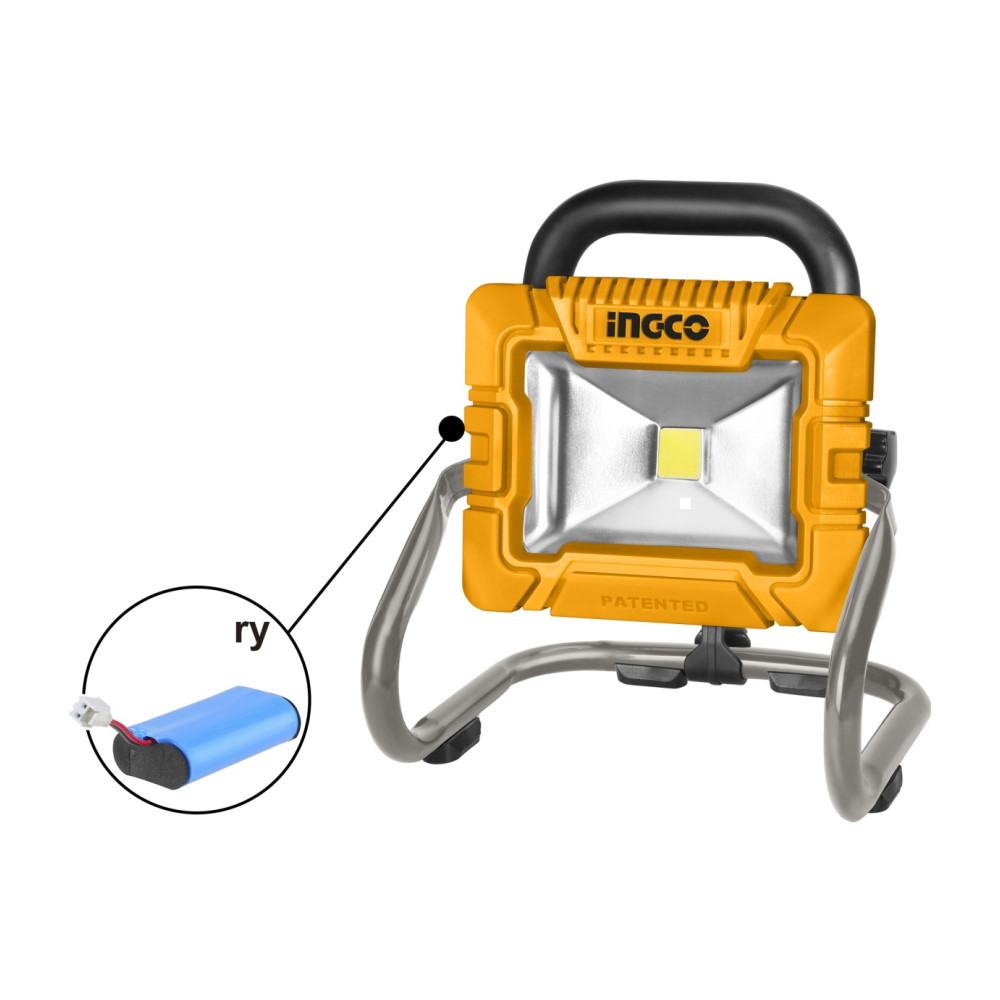 Proiector Led cu Baterie Incorporata si Incarcare Type C 900 lumeni Ingco HRLF4415