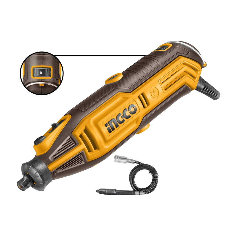 Masina de gravat Slefuitor Biax 130W 3.2mm cu variator Ingco MG13328E