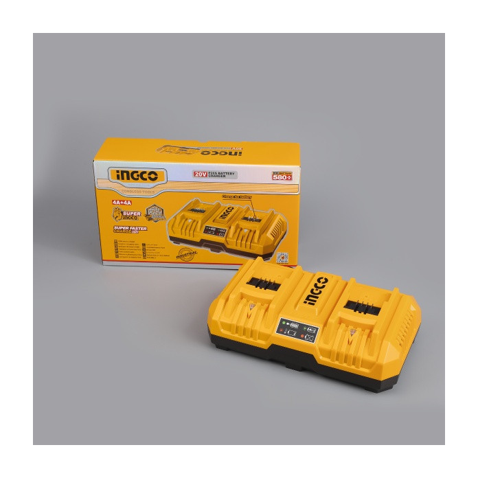 Incarcator rapid Dublu 8A acumulator P20S - Ingco FCLI2082 — imaginea 9