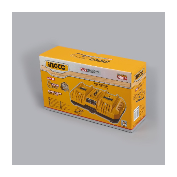 Incarcator rapid Dublu 8A acumulator P20S - Ingco FCLI2082 — imaginea 11