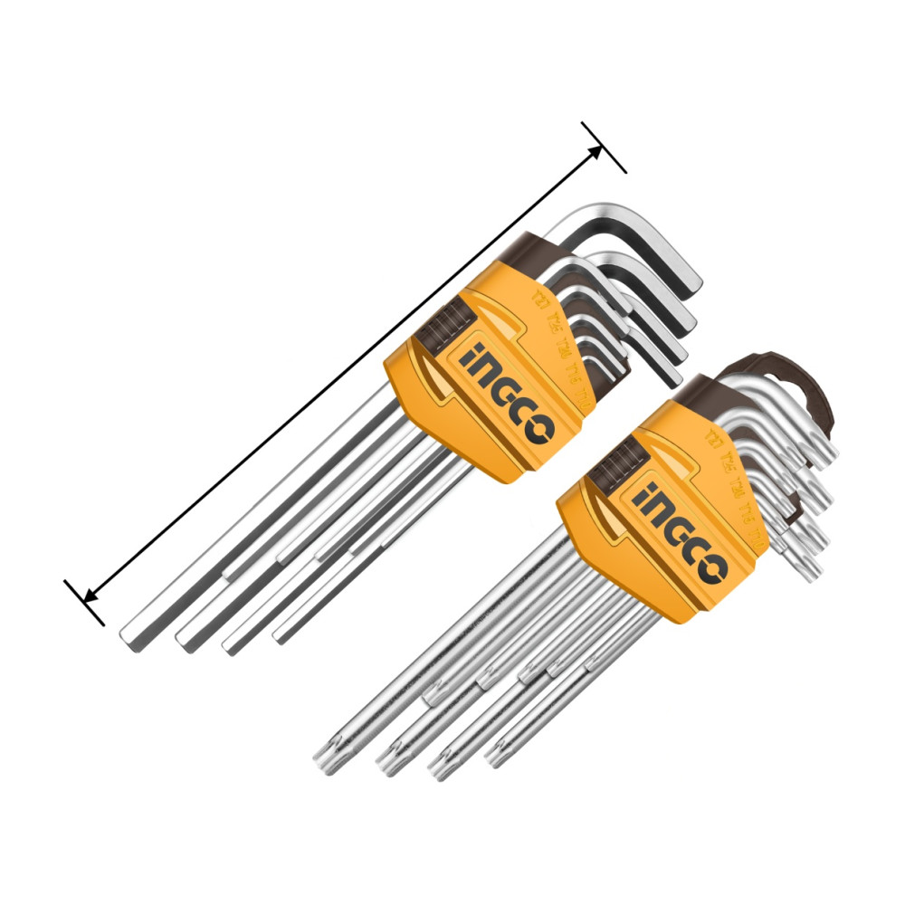 Set 18buc Chei Torx si Hex 18buc INGCO HHKSET0181