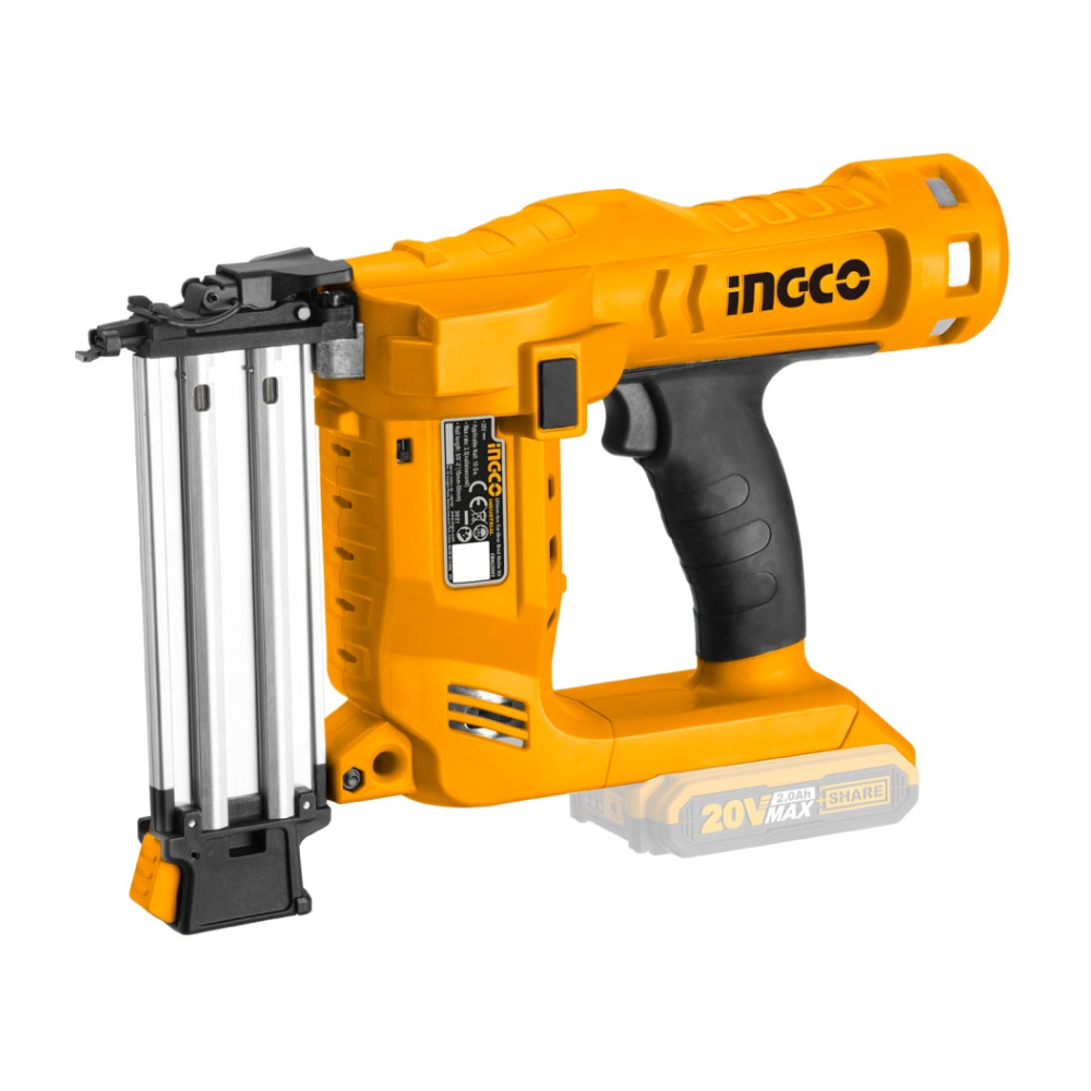 Pistol electric de Cuie 20V 2.5 cuie/s, 100buc capacitate, fara acumulator Ingco CBNLI2028