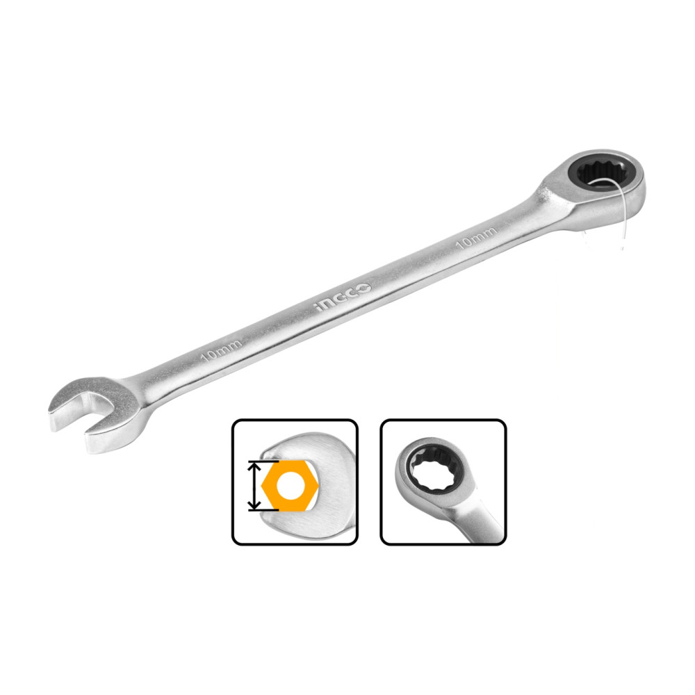 Cheie Combinata cu Clichet 14mm INGCO HCSPAR141