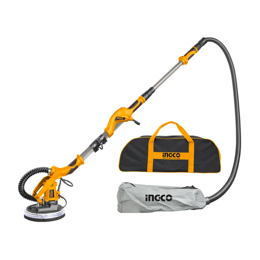 Masina de slefuit pereti telescopica 1050W, 225mm, 2m, slefuitor Ingco DWS10501