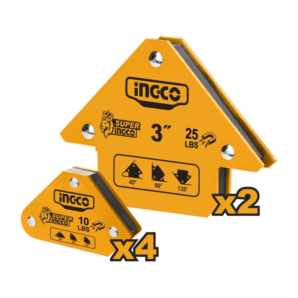 Suport Magnetic Sudura Set 6pcs INGCO AMWH6001