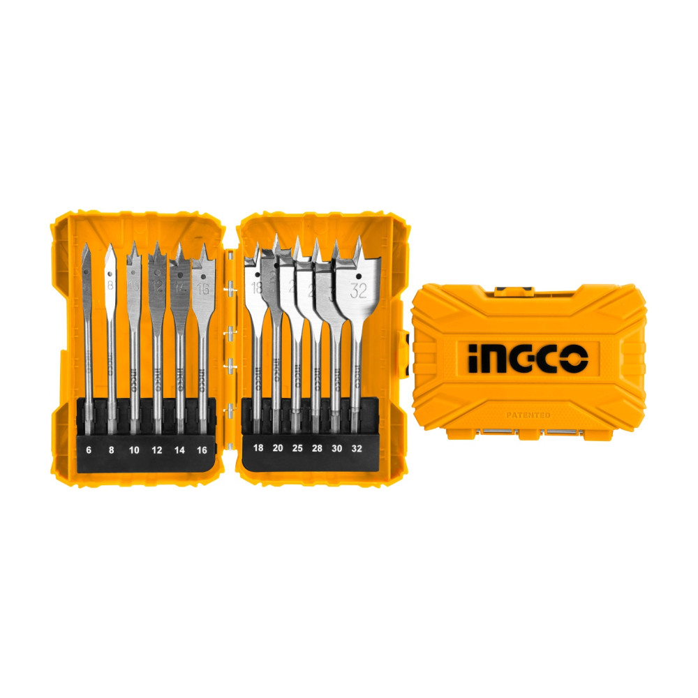 Set Burghie plate Fluture pentru lemn 12buc Ingco AKDL1201