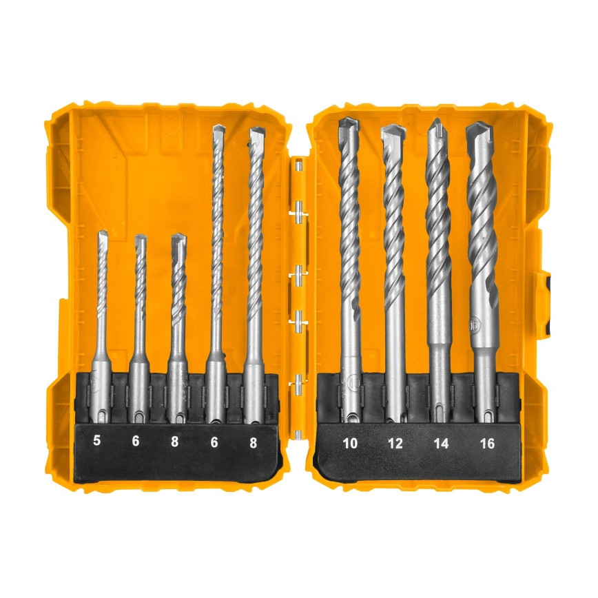 Set Burghie SDS PLUS Beton 9pcs INGCO AKDL30901