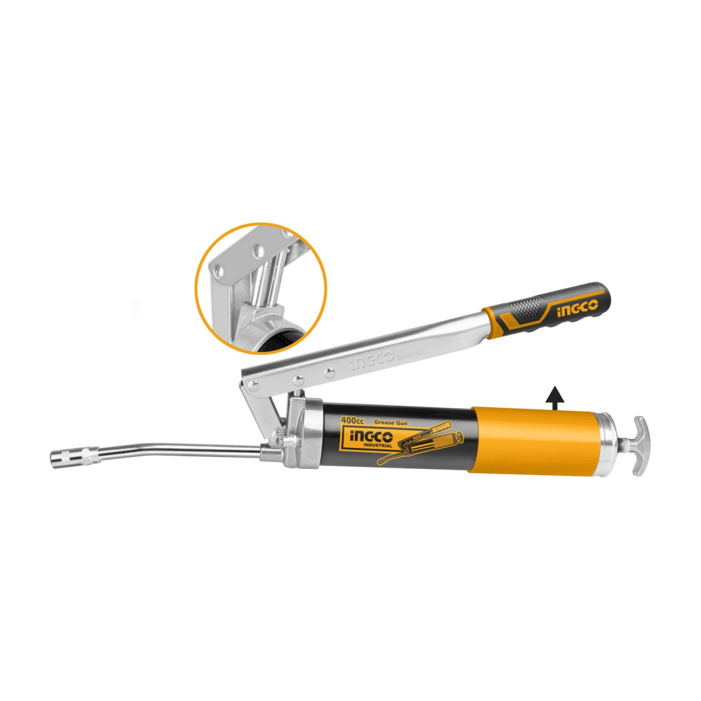 Pompa de gresat Gresor Aluminiu cu 2 Pistoane, Ingco GRG015002