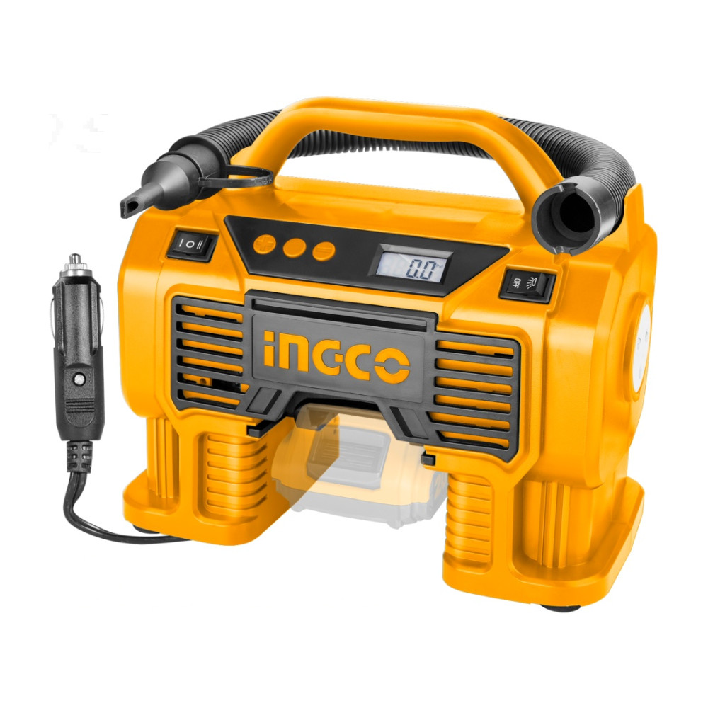 Compresor aer Auto 20V, 4 in 1, suflanta si aspirator- fara acumulator Ingco CACLI2002