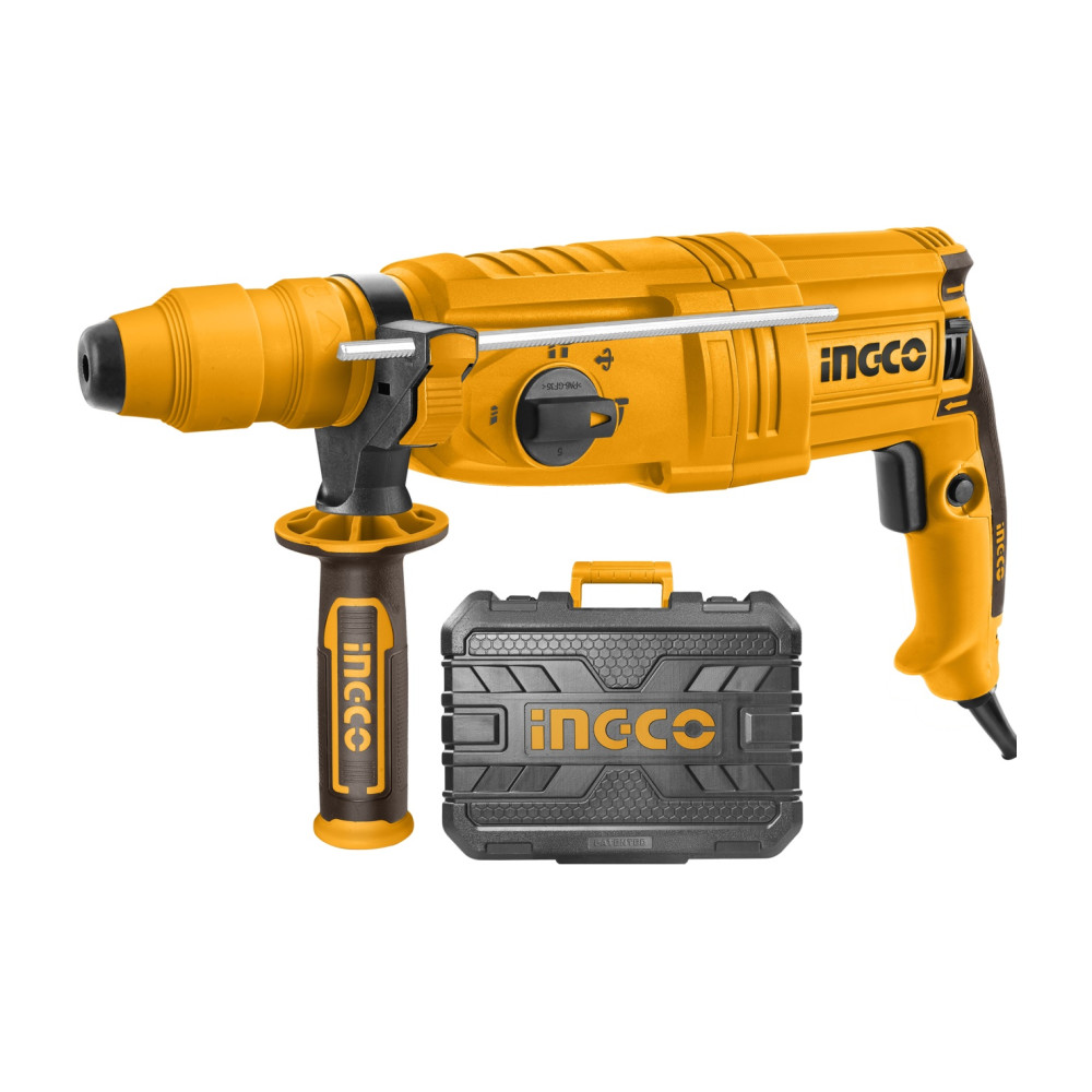 Ciocan Rotopercutor SDS 800W, 2.5J cu Mandrina Automata, Ingco RGH9028-2,