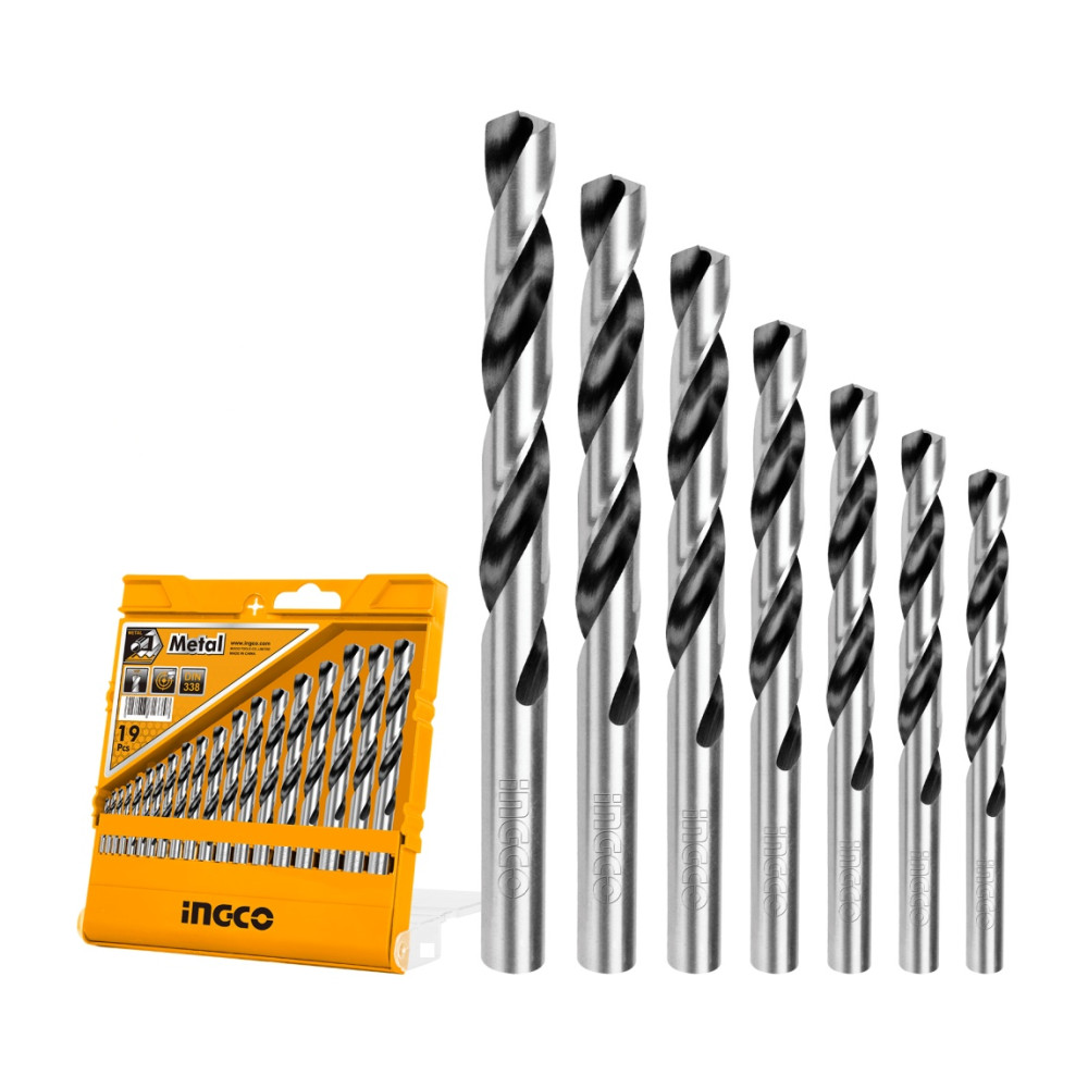 Set Burghie HSS pentru Metal 19 buc INGCO AKDB1195