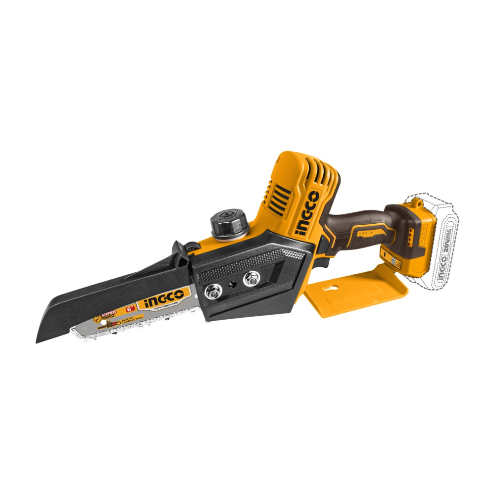 Mini drujba electrica 20V 150mm, brushless cu 1 Acumulator fierastrau Ingco CGSLI20685