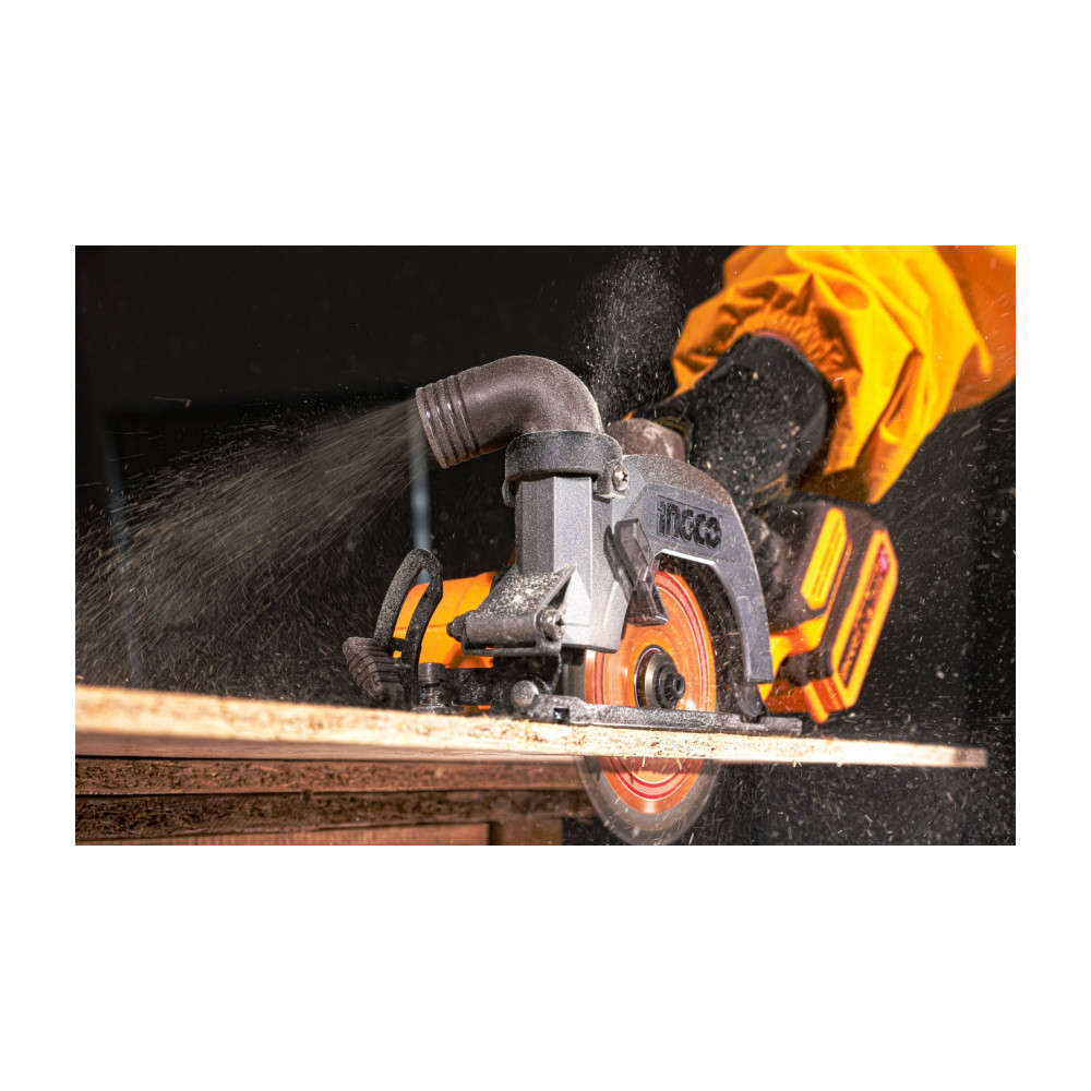 Fierastrau Circular de Mana 20V 140mm, 6300rpm, brushless Fara acumulator Ingco CSLI1402 — imaginea 11