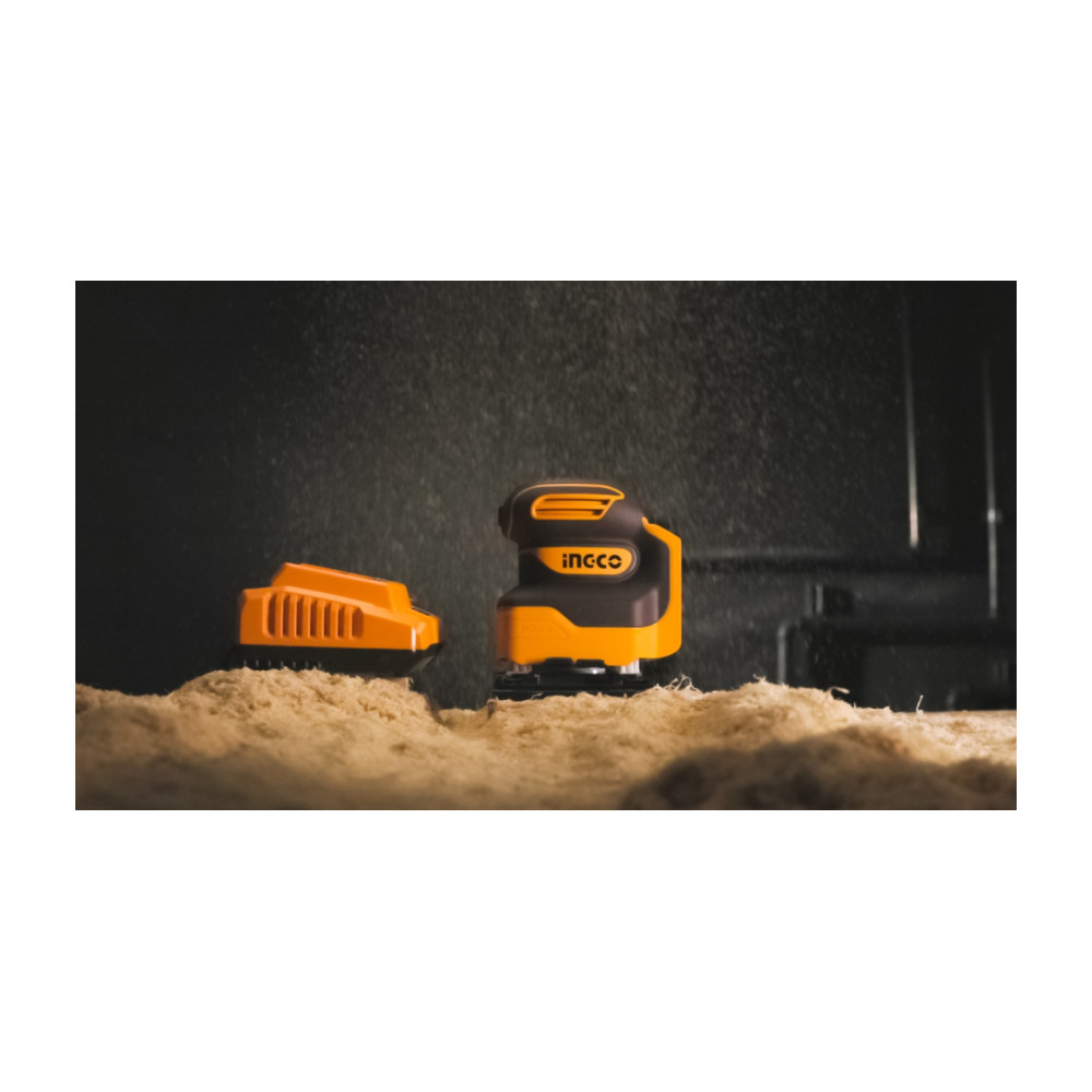 Slefuitor masina de slefuit cu vibratii 20V, 110x100mm, fara acumulator INGCO CSHSLI2014 - Imagine 16