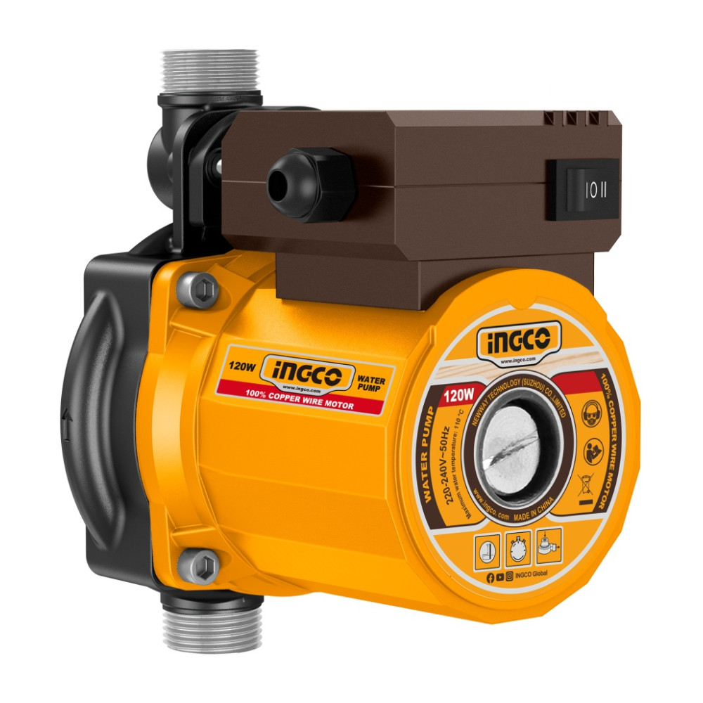 Pompa de Recirculare Apa Calda 120W cu 3 Trepte de Reglaj INGCO SCM120