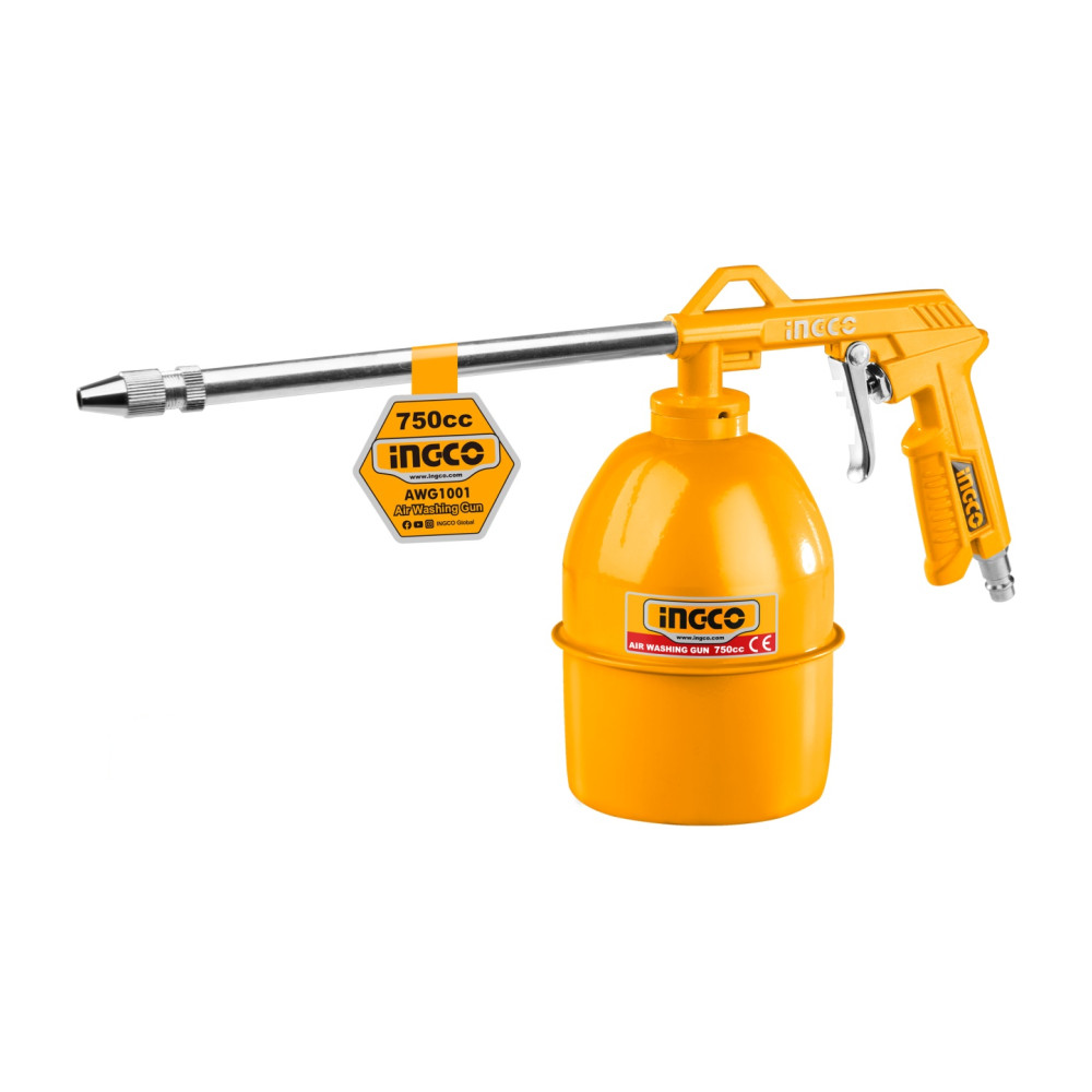 Pistol de Vopsit 750cc Vas Jos, 4 bar, compatibil universal, INGCO AWG1001