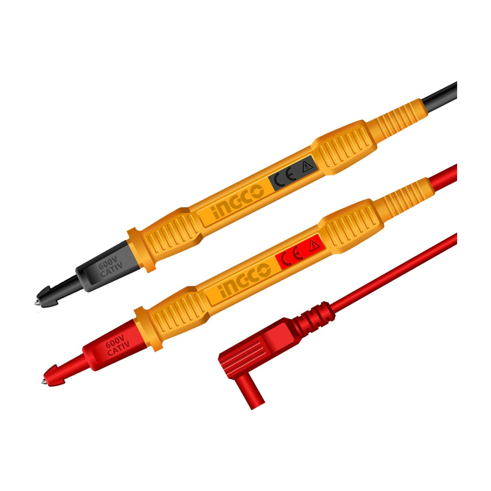 Set Cabluri Testare HTL30851 – CAT III 600V, Lungime 80 cm, Sonde 130 mm, Compatibile Multimetre si Clampmetre