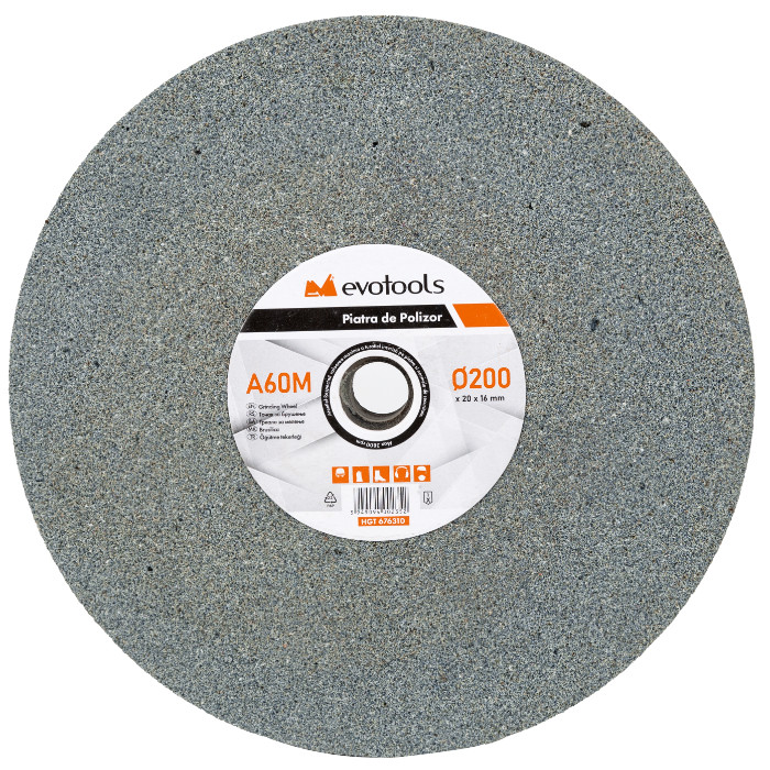 Disc Piatra de Polizor Gri 200 x 20 x 20; granulatie 36