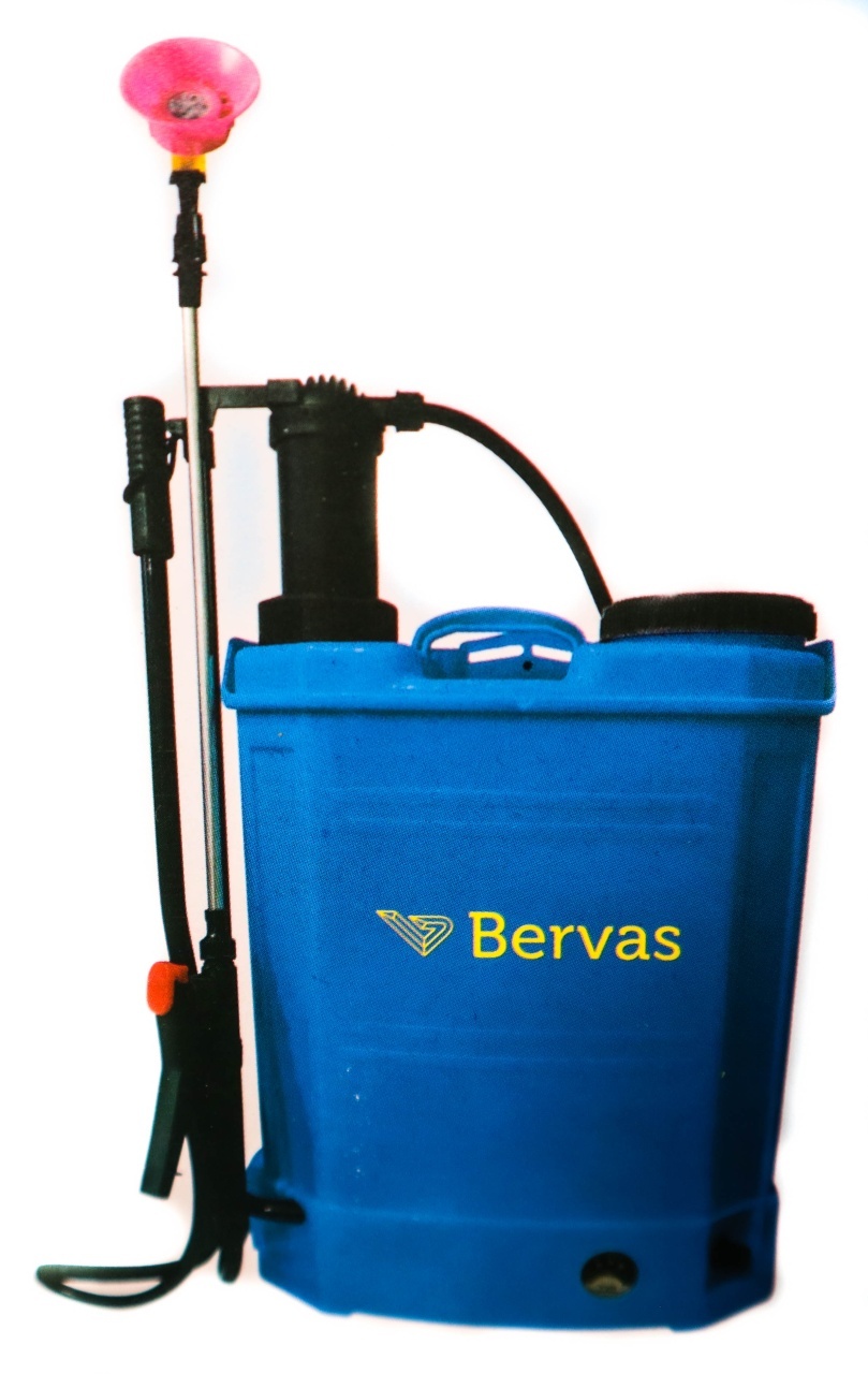 Pompa de Stropit cu Baterie 16L + Actionare Manuala vermorel electric cu acumulator 8AH , Bervas B7487