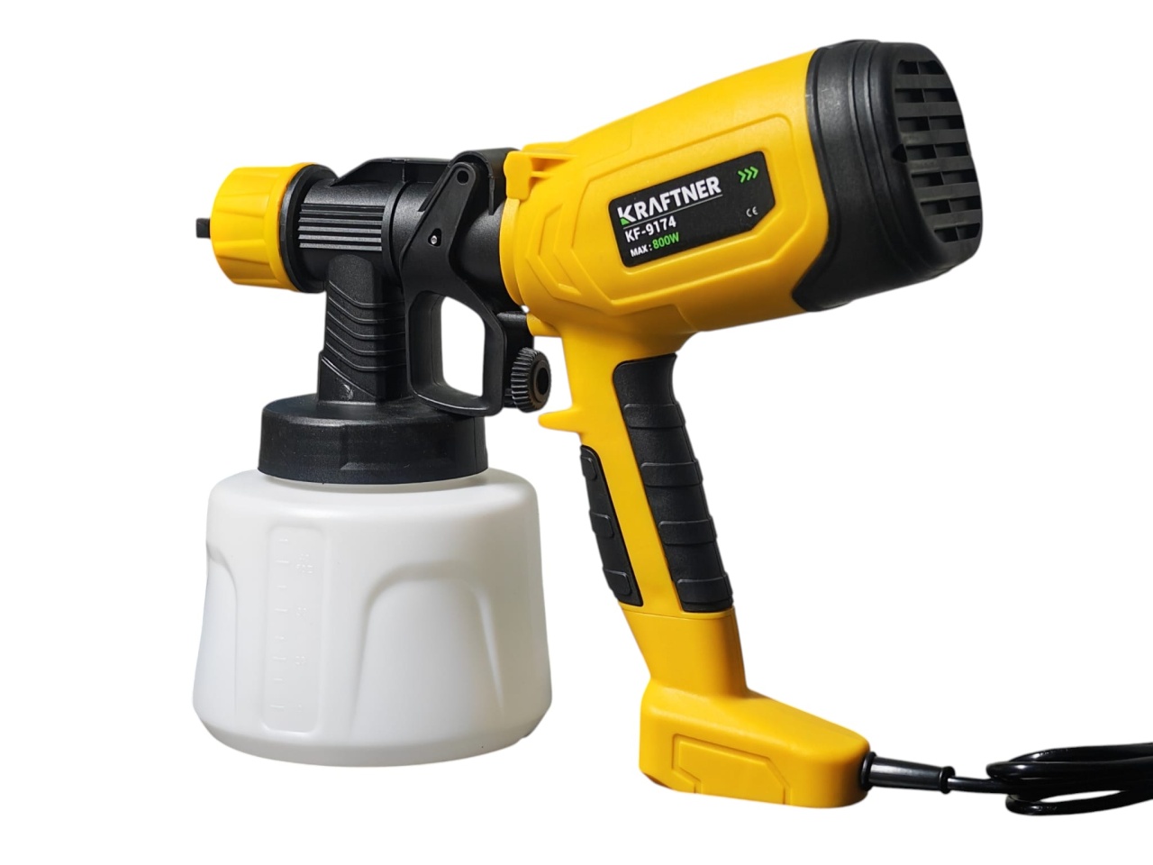 Pistol de vopsit 800w, 1400ml, 4 duze, 32000rpm, 650ml/min, putere variabila KRAFTNER KF-9174 — imaginea 3