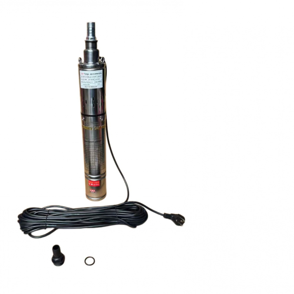 POMPA SUBMERSIBILA PENTRU APA CURATA CAMPION CMP1327N, 1500W, TIP TUN CU MOTOR PE ULEI, DEBIT 5 M³/H, REFULARE 160 M, DIAMETRU APROX. 100 MM, CABLU 20 M, FARA PLUTITOR