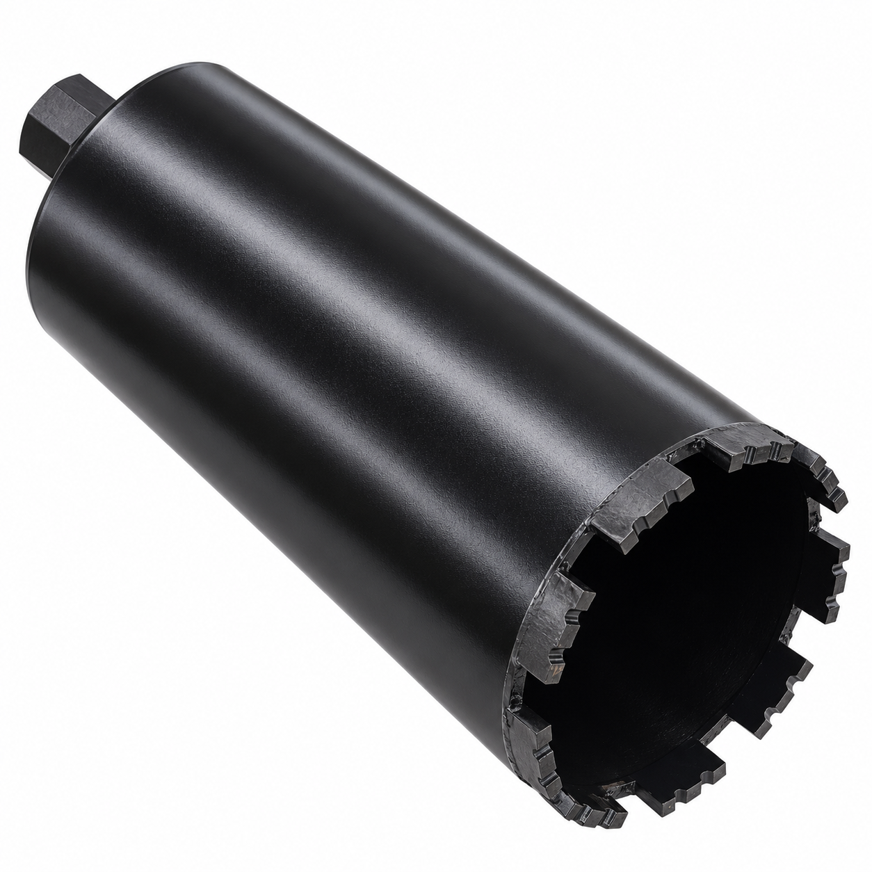 Carota diamantata segmentata 200 x 400 mm, segmente cu cobalt sudate laser, filet 1-1/4 UNC, pentru beton armat si zidarie, KRAFTNER KF-1706