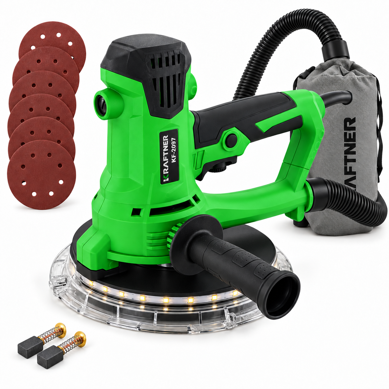 Masina de slefuit pereti si tavane 900W, disc 180 mm, lumina LED, KRAFTNER KF-2097