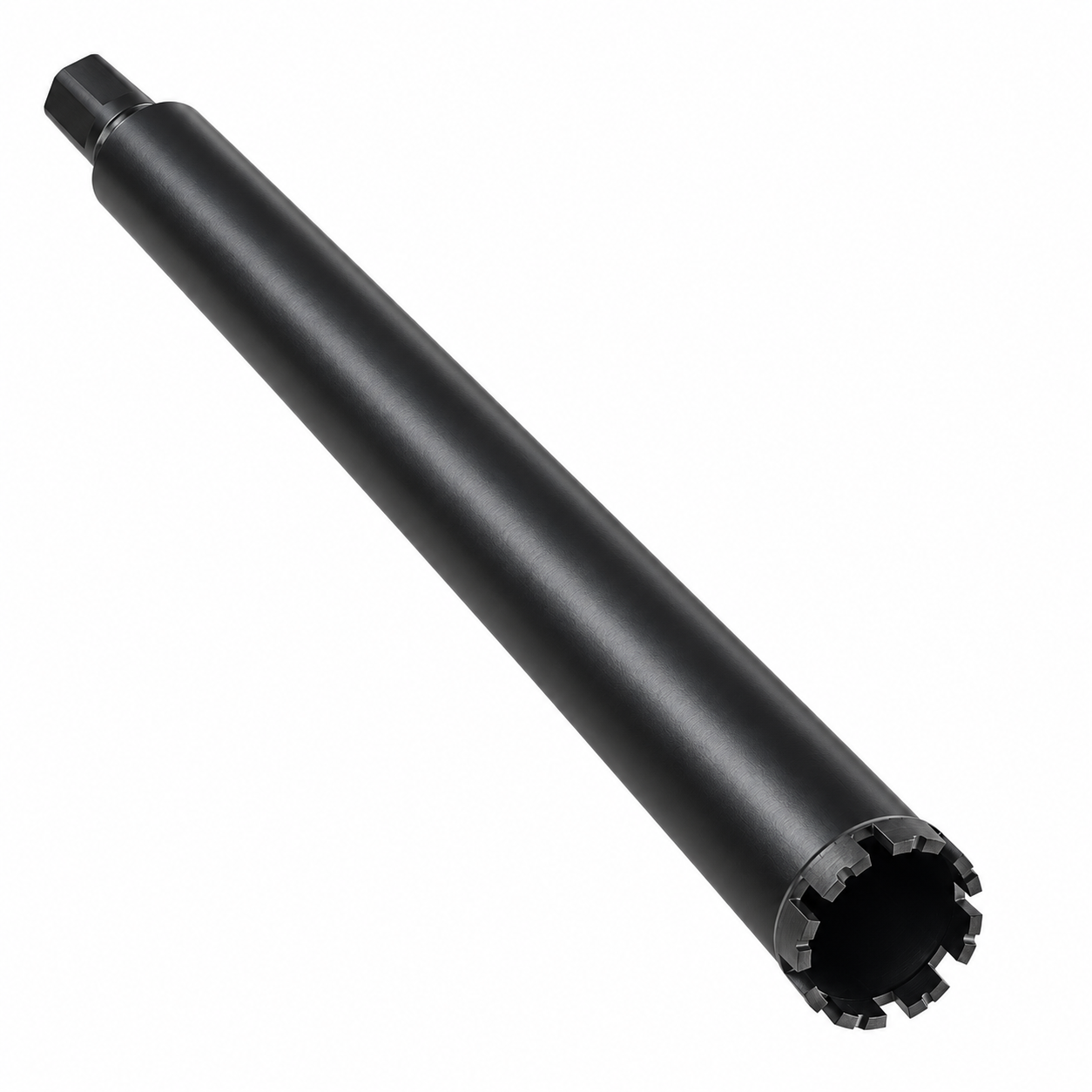 Carota diamantata segmentata 76 x 400 mm, segmente cu cobalt sudate laser, filet 1-1/4 UNC, pentru beton armat si zidarie, KRAFTNER KF-5814